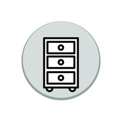 File cabinet icon template