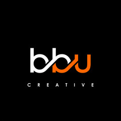 BBU Letter Initial Logo Design Template Vector Illustration
