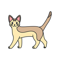 Isolated cartoon of a cat - Vector illustratrion