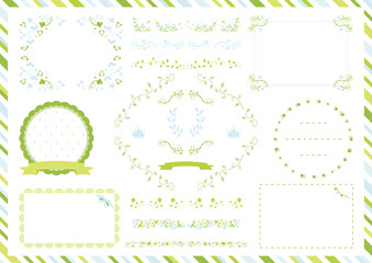 女性好みの可愛らしいフレームセット