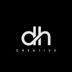 DH Letter Initial Logo Design Template Vector Illustration