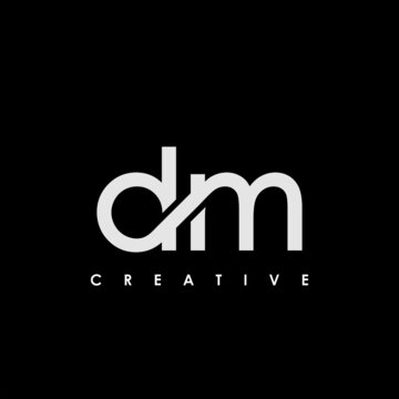DM Letter Initial Logo Design Template Vector Illustration