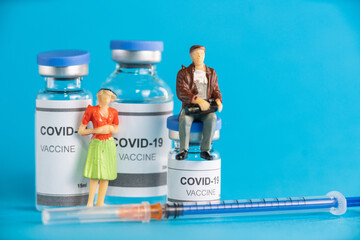 Covid 19 virus, vaccine vial