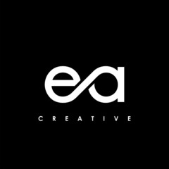 EA Letter Initial Logo Design Template Vector Illustration - obrazy, fototapety, plakaty