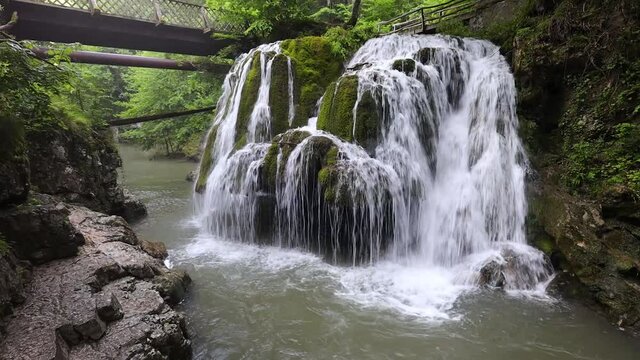 Bigar waterfall, Romania. Waterfall in Caras Severin County, probably the most famous waterfall in Romania.