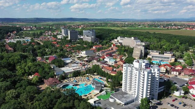 Baile Felix, Romania. Aerial view of the Felix baths.