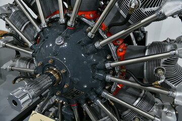 Vintage Airplane engine detail