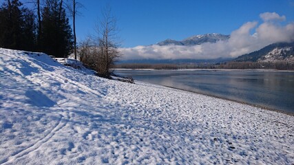 Obraz premium winter in the mountains