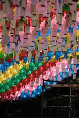 Obraz premium temple lotus lights