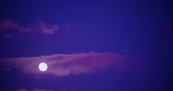 The Full Moon rising on a Friday evening above Central London 