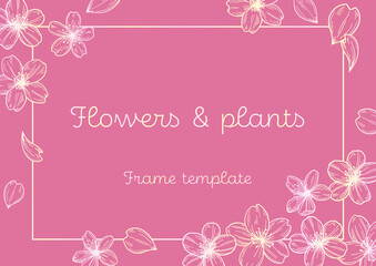 Flowers & plants Frame template