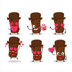 Clevo cartoon character with love cute emoticon