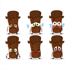 Clevo cartoon in character with sad expression