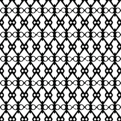  Geometric vector pattern with triangular elements. Seamless abstract ornament for wallpapers and backgrounds. Black and white patterns.. 