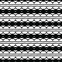  Geometric vector pattern with triangular elements. Seamless abstract ornament for wallpapers and backgrounds. Black and white patterns.. 