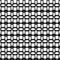 Fototapeta premium Geometric vector pattern with triangular elements. Seamless abstract ornament for wallpapers and backgrounds. Black and white patterns.. 