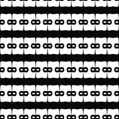 Geometric vector pattern with triangular elements. Seamless abstract ornament for wallpapers and backgrounds. Black and white patterns.. 