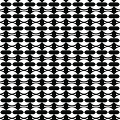 Geometric vector pattern with triangular elements. Seamless abstract ornament for wallpapers and backgrounds. Black and white patterns.. 