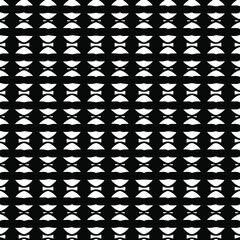 Geometric vector pattern with triangular elements. Seamless abstract ornament for wallpapers and backgrounds. Black and white patterns.. 