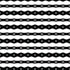 Geometric vector pattern with triangular elements. Seamless abstract ornament for wallpapers and backgrounds. Black and white patterns.. 