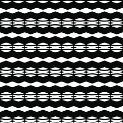 Geometric vector pattern with triangular elements. Seamless abstract ornament for wallpapers and backgrounds. Black and white patterns.. 