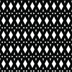 Geometric vector pattern with triangular elements. Seamless abstract ornament for wallpapers and backgrounds. Black and white patterns.. 