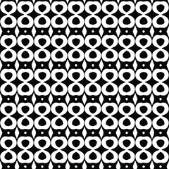 Geometric vector pattern with triangular elements. Seamless abstract ornament for wallpapers and backgrounds. Black and white patterns.. 