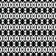 Geometric vector pattern with triangular elements. Seamless abstract ornament for wallpapers and backgrounds. Black and white patterns.. 