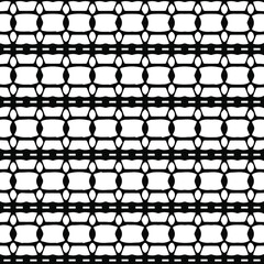 Naklejka premium Geometric vector pattern with triangular elements. Seamless abstract ornament for wallpapers and backgrounds. Black and white patterns.. 