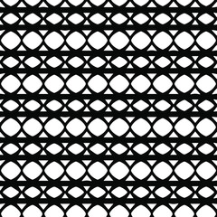 Geometric vector pattern with triangular elements. Seamless abstract ornament for wallpapers and backgrounds. Black and white patterns.. 