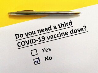 Questionnaire about vaccines