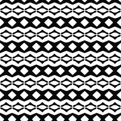 Geometric vector pattern with triangular elements. Seamless abstract ornament for wallpapers and backgrounds. Black and white patterns..
