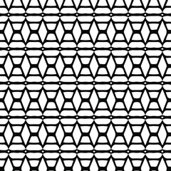Geometric vector pattern with triangular elements. Seamless abstract ornament for wallpapers and backgrounds. Black and white patterns..
