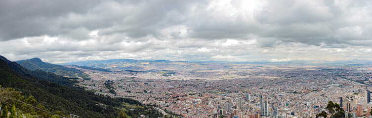 panorama of the mountains Bogotá