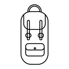 Obraz premium Travel backpack for travel and hiking. Luggage bag for transportation. A school backpack or satchel. Vector icon