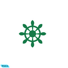 Icon vector graphic of control boat