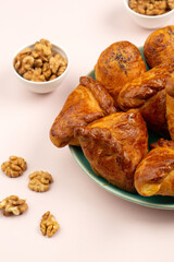 Puff pastry  patties in studio 