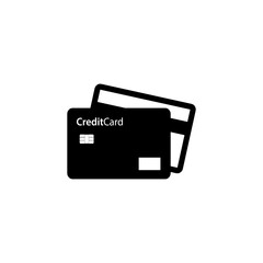 Credit Card vector front and back side for finance icon