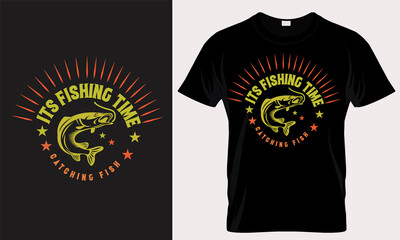 Fishing t shirt design Template 