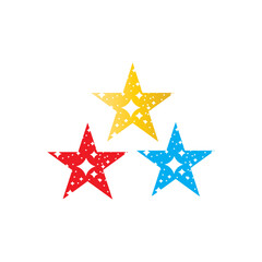 Simple cool star icon vector logo