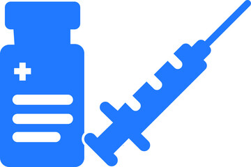 Corona virus vaccine icon, give corona virus vaccine, take vaccine icon