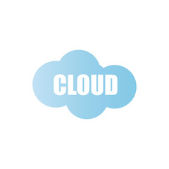 Cloud template vector