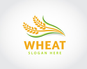 wheat art logo symbol design illustration inspiration