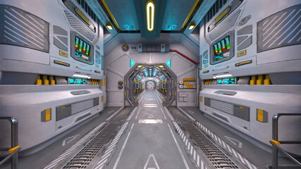 Fototapeta premium 宇宙船内部