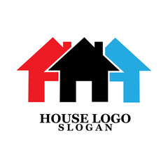 Simple home icon vector logo