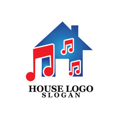 Simple home icon vector logo