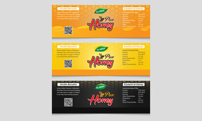 Honey Label Design Template