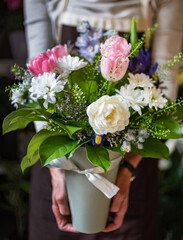 nice bouquet in the hands