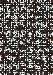 Fototapeta premium Abstract Geometric Pattern generative computational art illustration