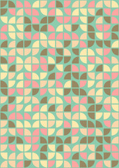 Abstract Geometric Pattern generative computational art illustration